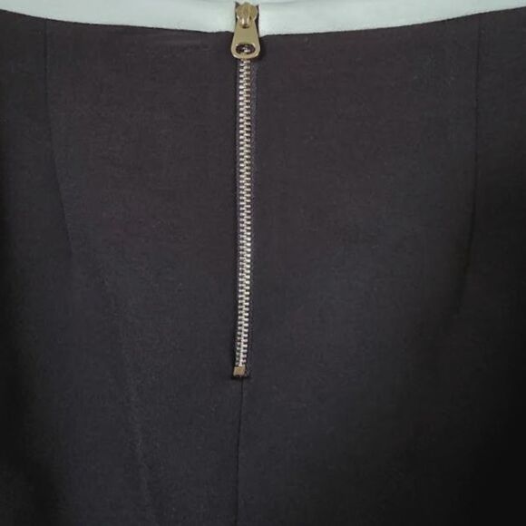 Cartise Black White Pencil Skirt Sheath Mini Slit Canada Designer Boutique Sz. 4 - Picture 5 of 12